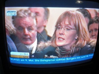 Klausens FOTO von der Abschiedspressekonferenz von Oskar Lafontaine am 23.1.2010, als er seinen Rckzug von der Parteispitze der Linken verkndete