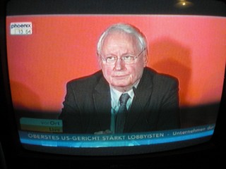 Klausens FOTO von der Abschiedspressekonferenz von Oskar Lafontaine am 23.1.2010, als er seinen Rckzug von der Parteispitze der Linken verkndete