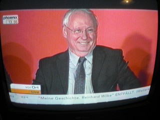 Klausens FOTO von der Abschiedspressekonferenz von Oskar Lafontaine am 23.1.2010, als er seinen Rckzug von der Parteispitze der Linken verkndete