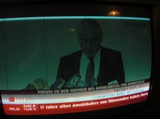 KLAUSENS Foto SERIELLO Pressekonferenz 12.3.2009 AMOK Amoklauf Winnenden Tim K.