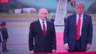 seriello-foto live klausens zu trump-putin-treffen alaska anchorage 15.8.2025
