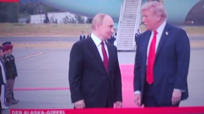 seriello-foto live klausens zu trump-putin-treffen alaska anchorage 15.8.2025