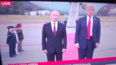 seriello-foto live klausens zu trump-putin-treffen alaska anchorage 15.8.2025