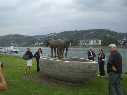 Klausens Foto von Johannes Brus Skulptur Treidelpfad Kripp