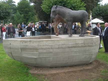 Klausens Foto von Johannes Brus Skulptur Treidelpfad Kripp