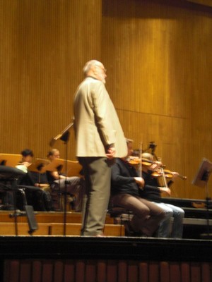 KLAUSENS Seriello KURT MASUR 31.10.2009 Bonn Beethovenhalle Meisterkurs Dirigieren