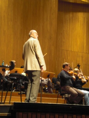 KLAUSENS Seriello KURT MASUR 31.10.2009 Bonn Beethovenhalle Meisterkurs Dirigieren