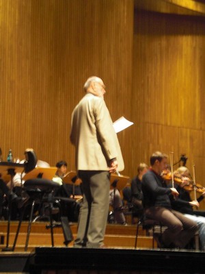 KLAUSENS Seriello KURT MASUR 31.10.2009 Bonn Beethovenhalle Meisterkurs Dirigieren