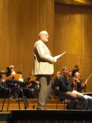 KLAUSENS Seriello KURT MASUR 31.10.2009 Bonn Beethovenhalle Meisterkurs Dirigieren